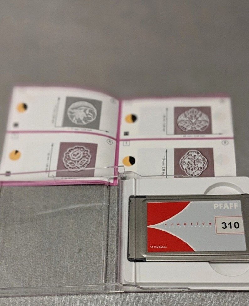 2144 and 2170 Machines in .pcs format Pfaff 310 Lace Embroidery Card For Pfaff 2140