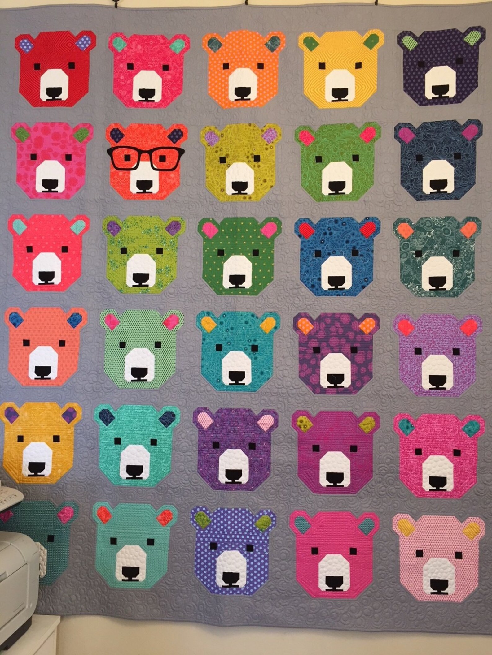 Bjorn Bear Quilt Pattern By Elizabeth Hartman Etsy