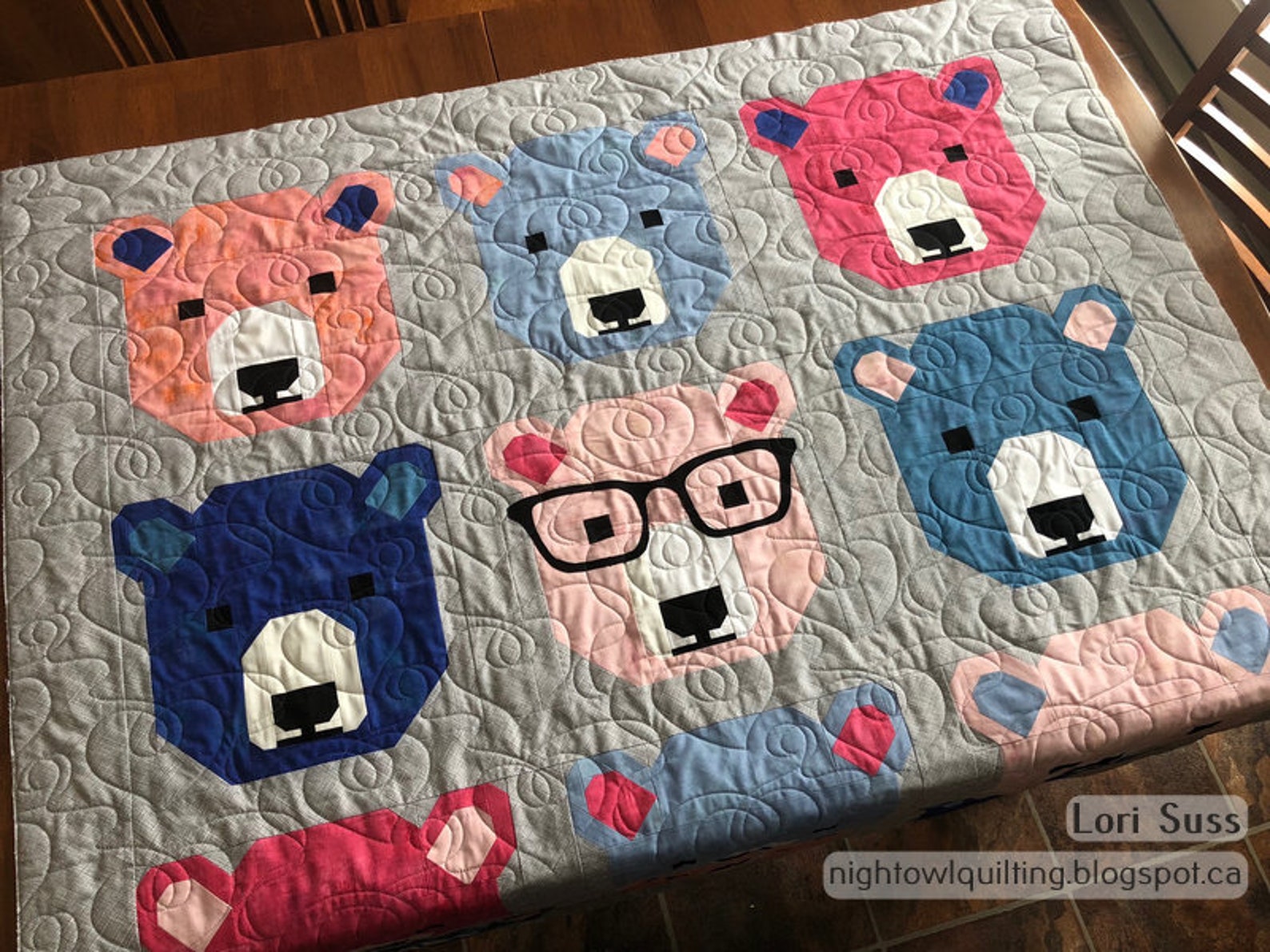 Bjorn Bear Quilt Pattern By Elizabeth Hartman Etsy