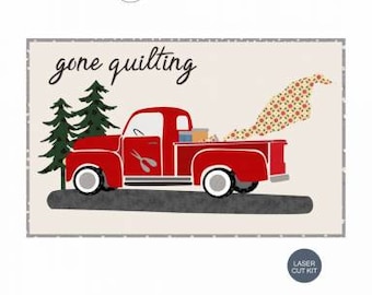 Gone Quilting Firehouse Red Laser Cut Applique Kit by Alyssa Woolstenhulme from Laser Cut Quilts