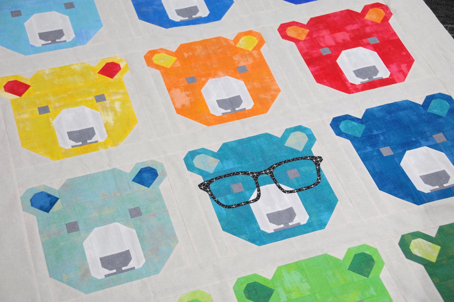 Bjorn Bear Quilt Pattern By Elizabeth Hartman Etsy