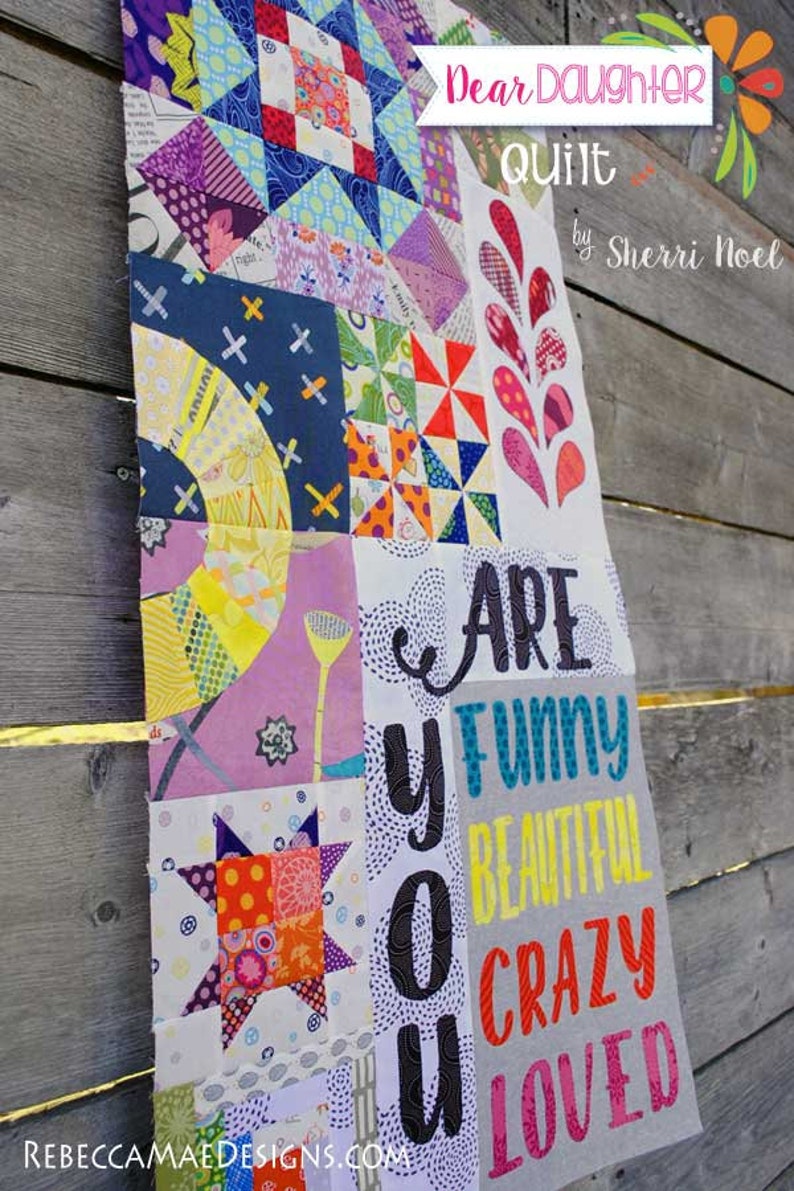 Dear Daughter Quilt Pattern bomblock of the Month From Etsy