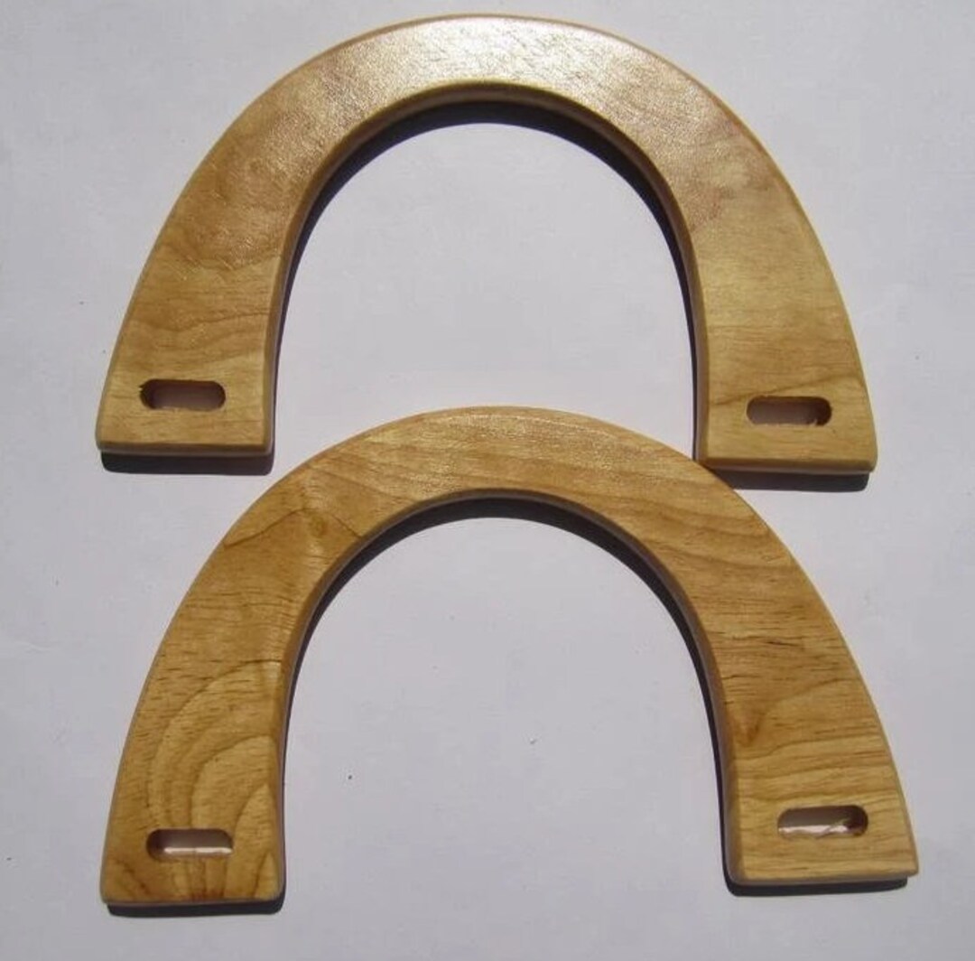 Vintage Purse Handle Set 6 Inch Arched Wood New Unused Etsy