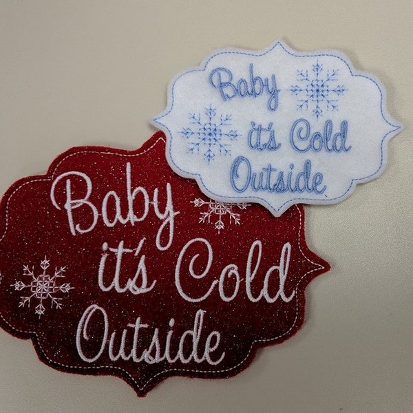 Baby it's Cold Outside Sample Set - de Embroidery Garden Designs - Last One!