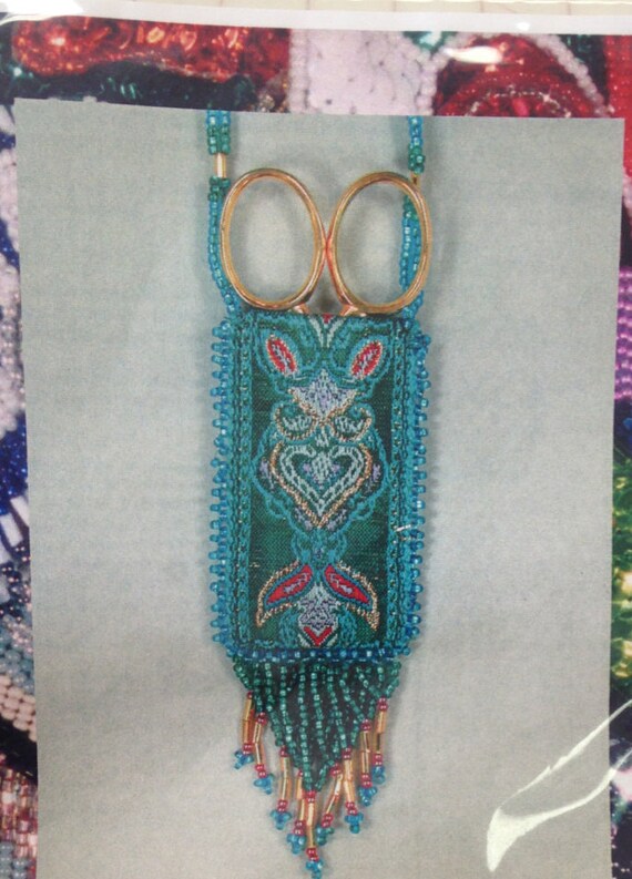 Scissor Chatelaine Pouch Kit Teal Heart a Firefly