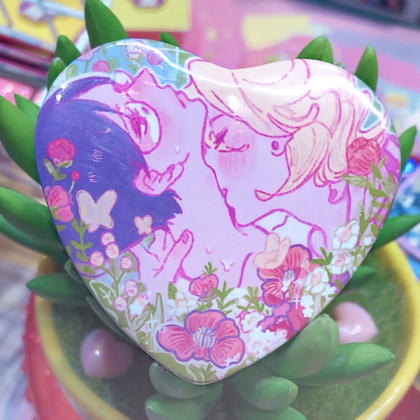 Doukyusei button classmates BL yaoi itabag anime fanart pin badge