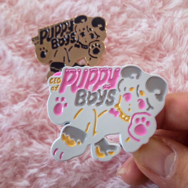 Anime Puppy Boy | CEO of PUPPY BOYs Enamel Pin | Pastel BL