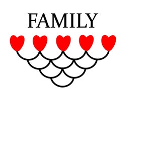 VALENTINE&#39;S DAY SVG digital design, Silhouette vinyl design, Family