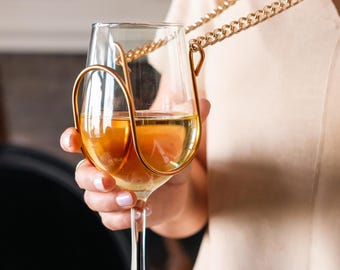 Wine Gifts Unisex Chain Wine Glass Necklace