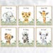 Safari Animal Nursery Prints, Set of 6, Baby Room Decor, Gender Neutral ...