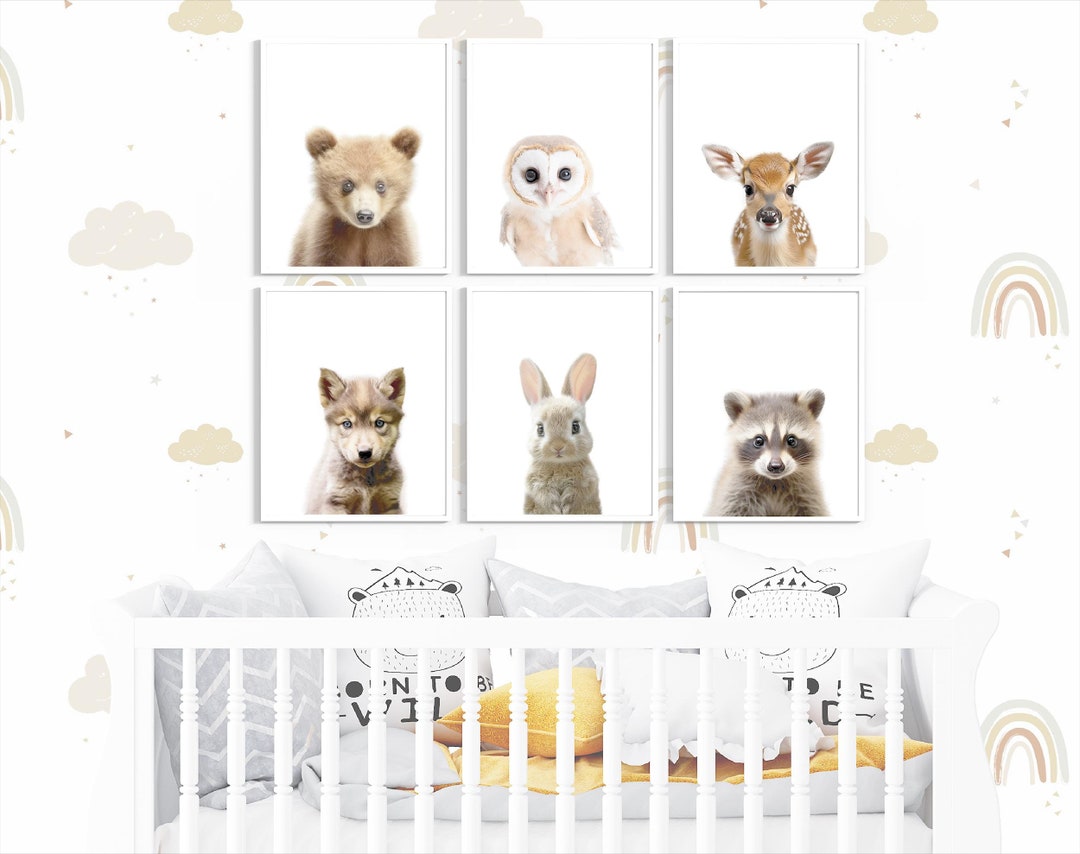 PRINTABLE Baby Animal Prints for Nursery Wall Art, Safari Nursery ...