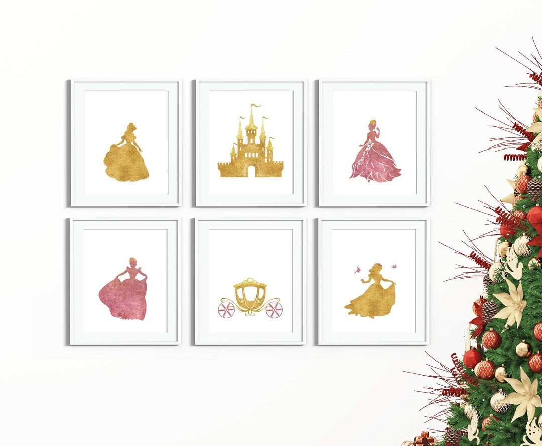 Princess Castle Wall Art, Girls Nursery Printable, Fairy Tale Print ...