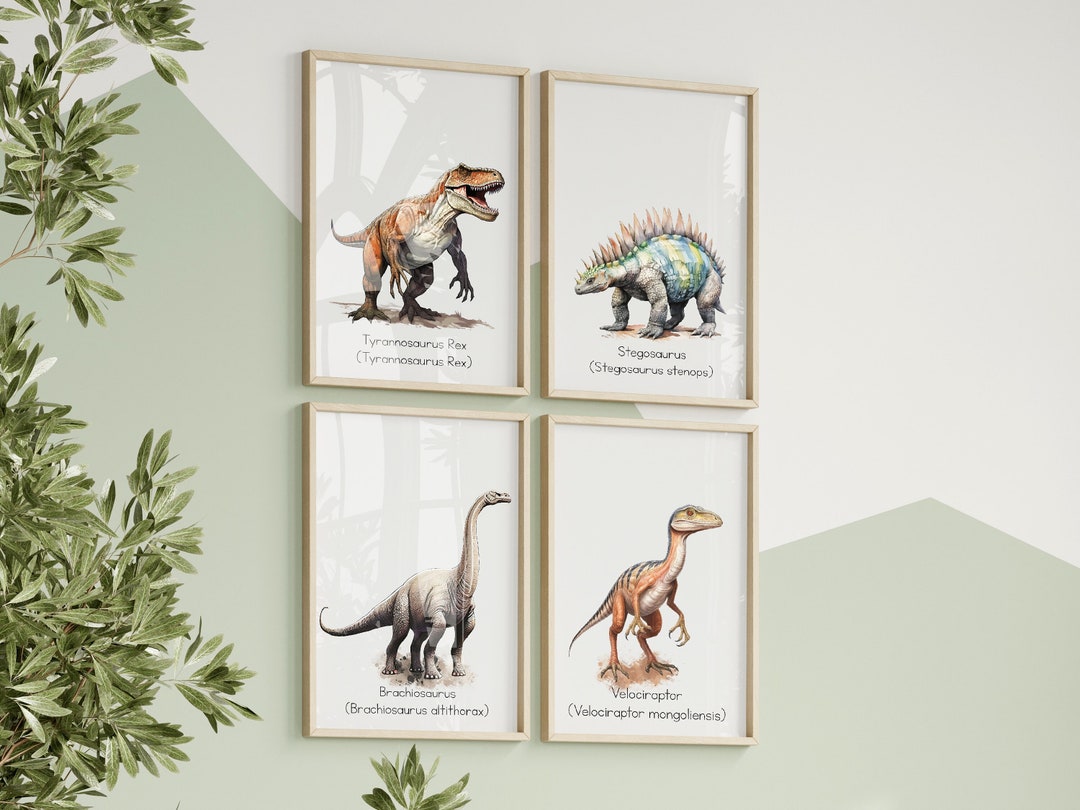 Dinosaur Poster Set, Nursery Wall Art Printable NAP481_2 - Etsy