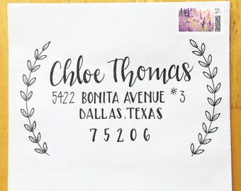 Wedding Calligraphy - Custom Hand Drawn Lettering and Styles: Lavender