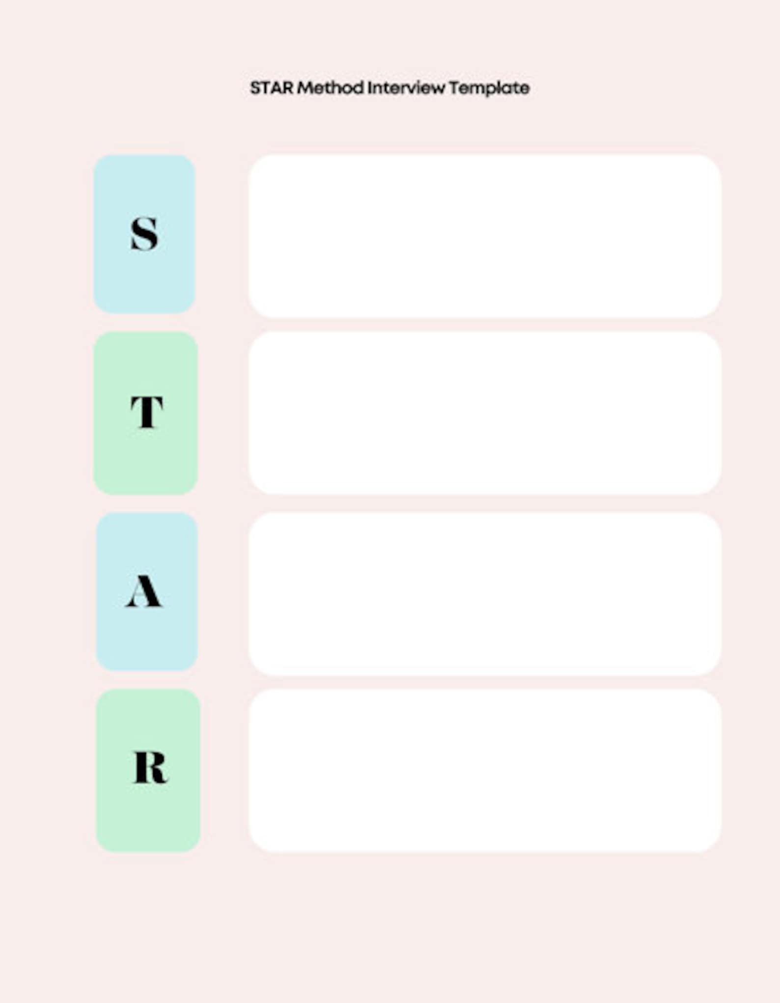 STAR Method Overview and Worksheet Template for Interviewing - Etsy