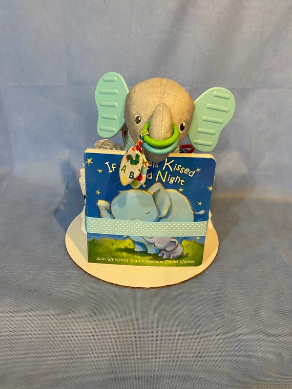 Eric Carle Gray Elephant Clip Go Plush Developmental Toy Diaper