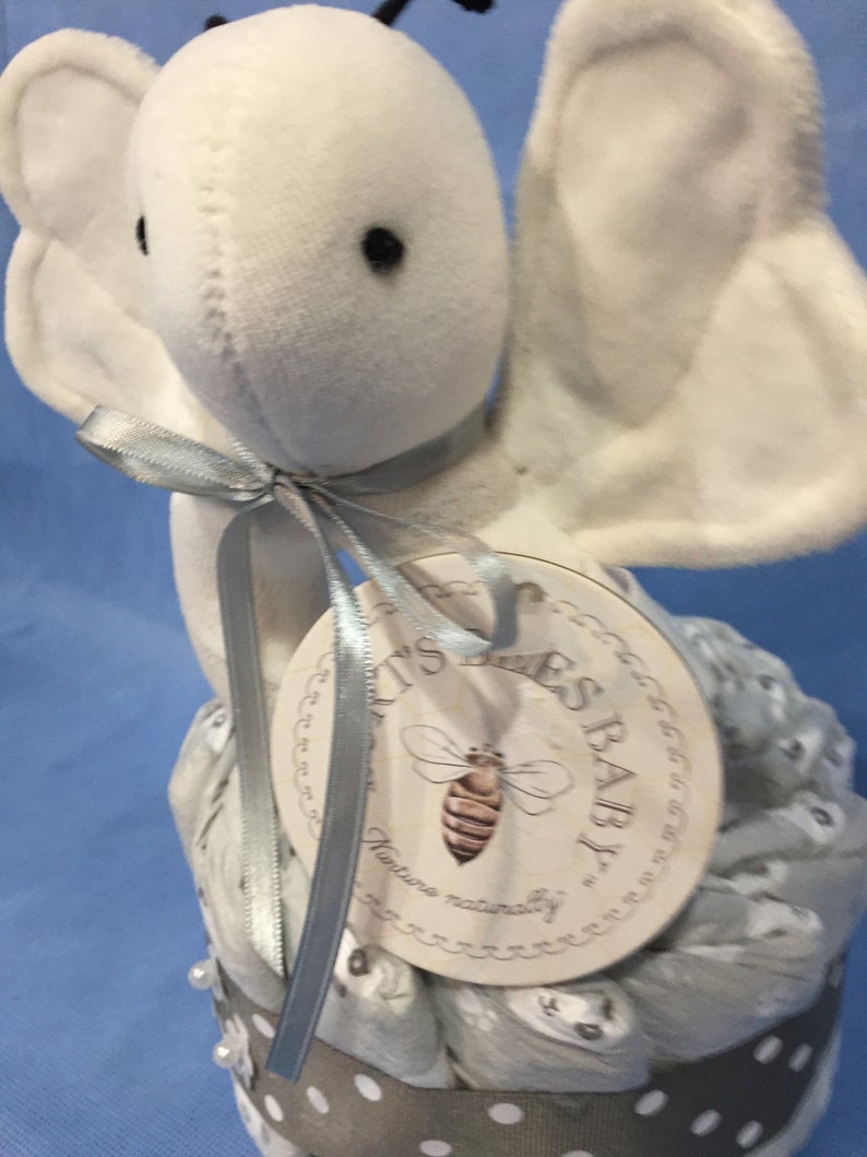 Honest Company Diapers Mini Bee Diaper Cake Made with