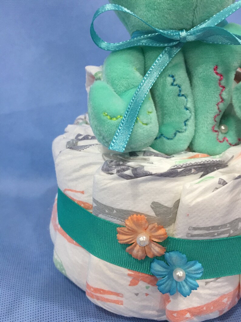 Honest Company Diapers Mini Octopus Wubba Nub Diaper Cake