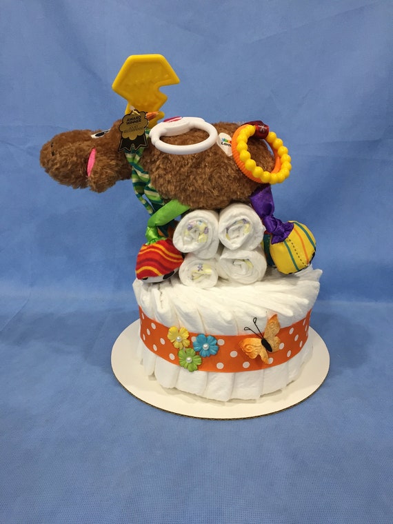 moose diaper cake