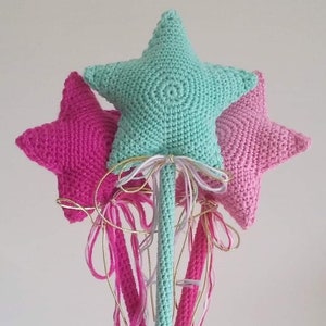 CROCHET PATTERN, crochet fairy wand pattern, amigurumi fairy wand pattern, crochet pdf pattern, amigurumi pdf pattern, fairy wand image 2