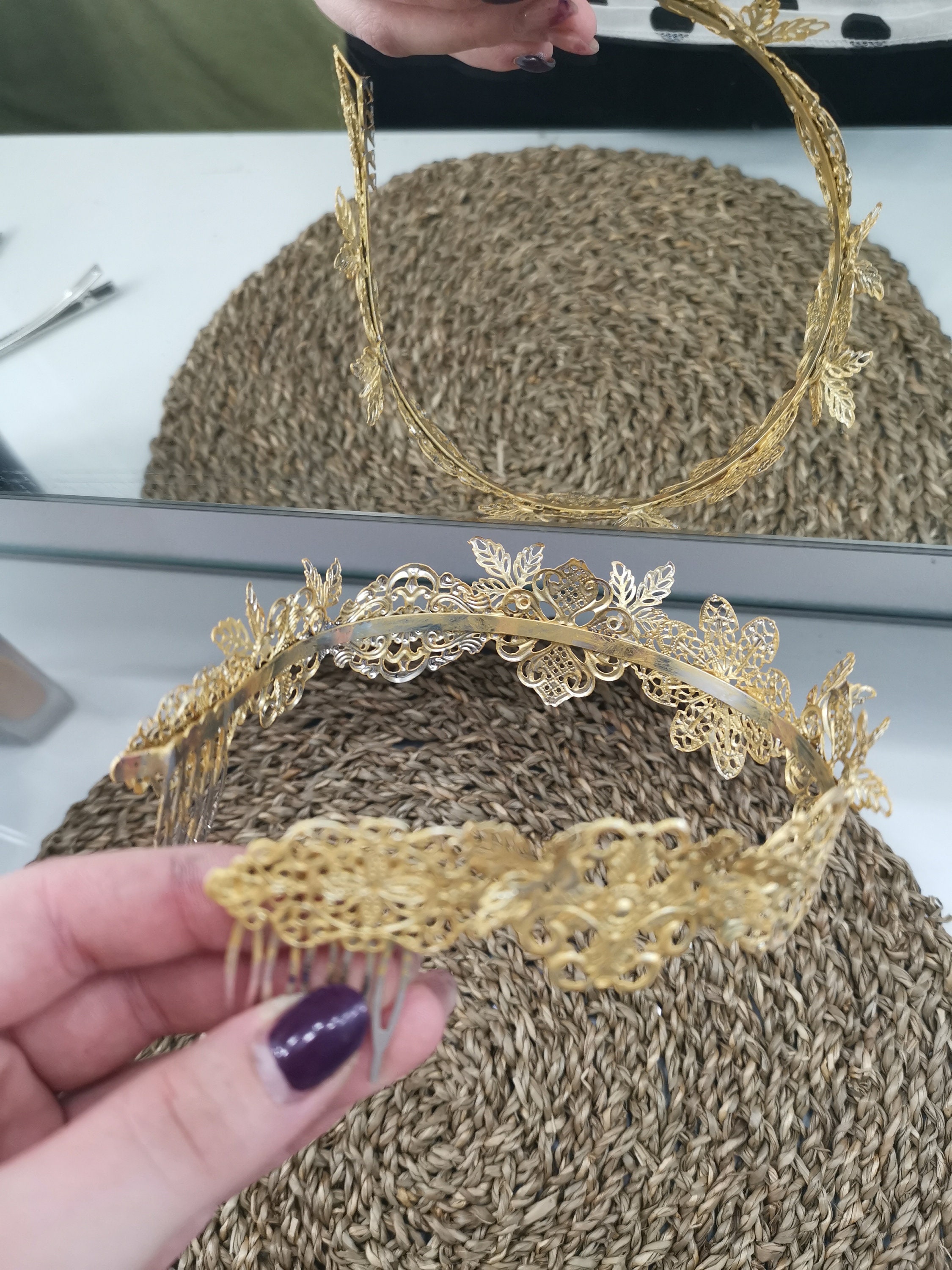 Tiara Basecrown Blank Metal Base Base for Crowns Metal Base Etsy