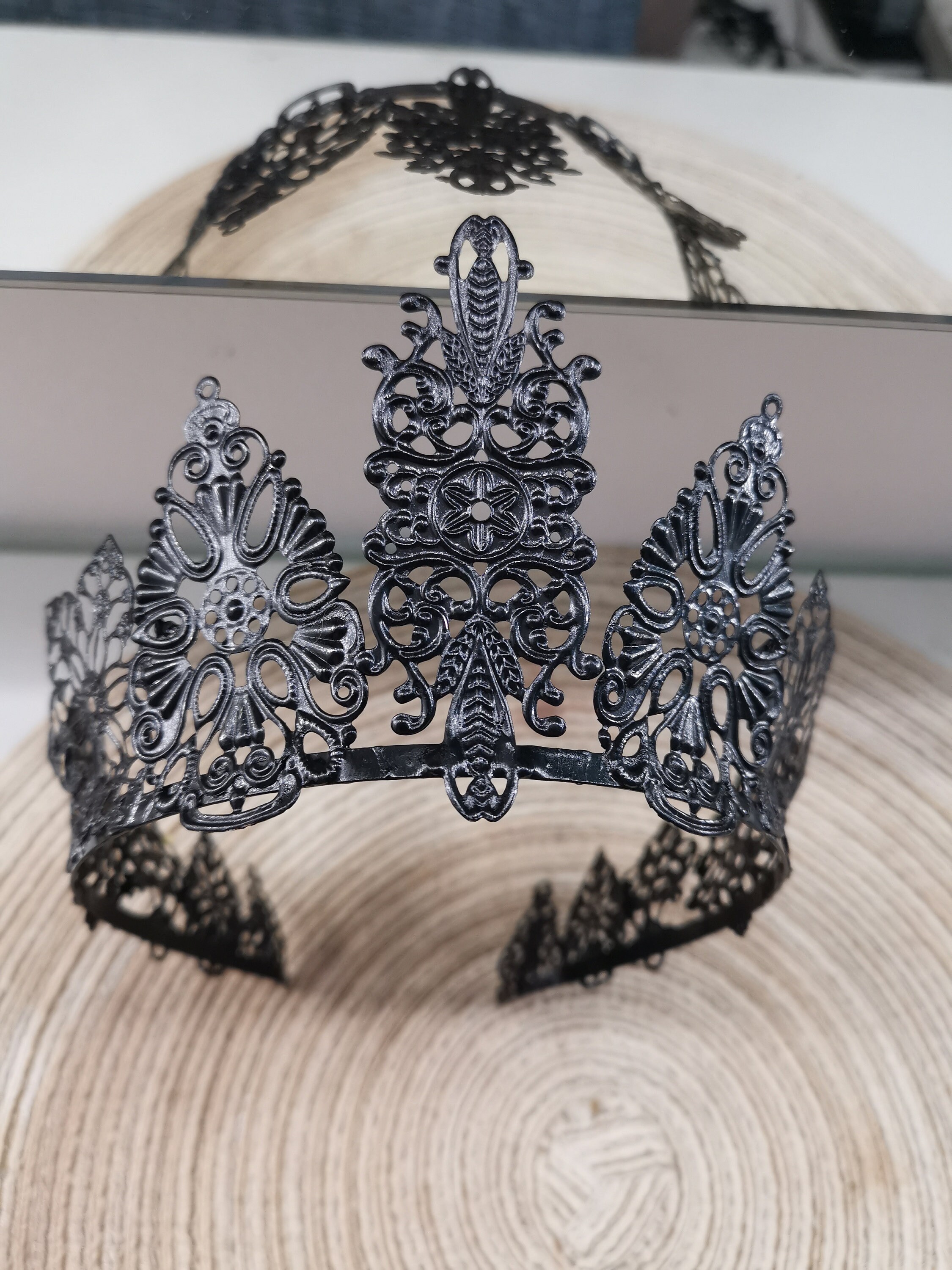 Black Crown Blank Metal Base Base for Crowns Metal Base for Etsy