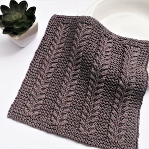 KNITTING PATTERN dishcloth Siscia - face cloth knitting - instant PDF pattern