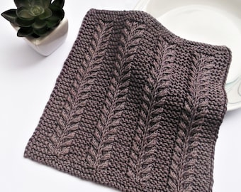 KNITTING PATTERN dishcloth Siscia - face cloth knitting - instant PDF pattern