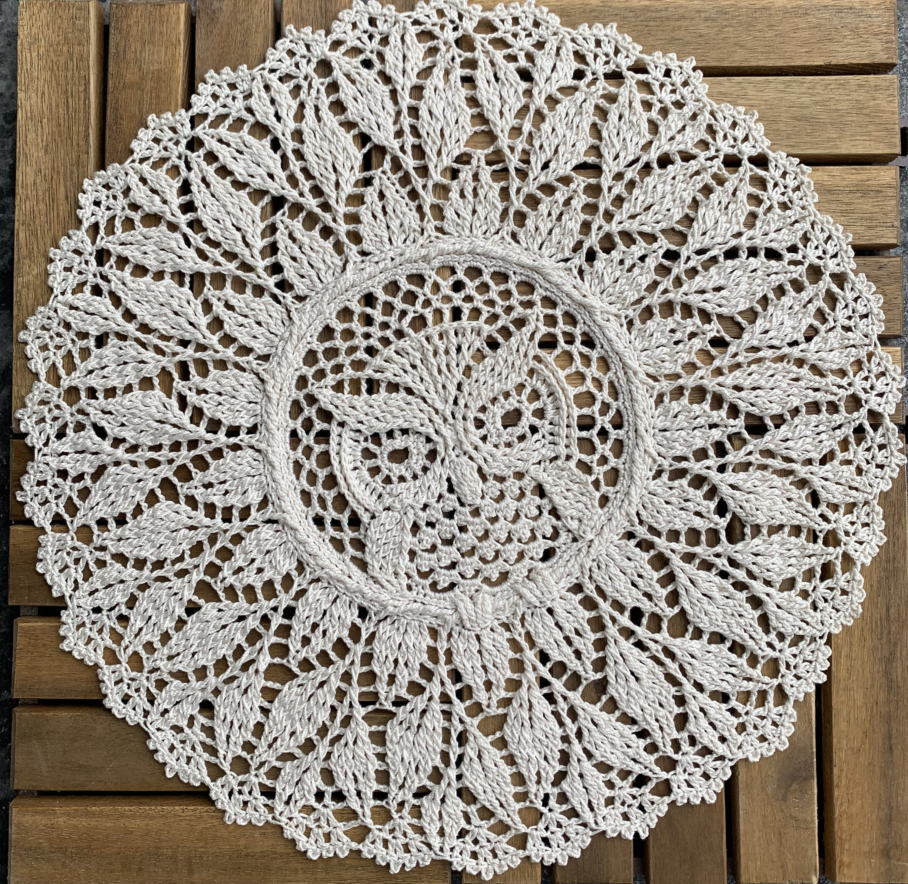 Crochet Doily Handmade Owl, Textured Dreamcatcher Wall Hanging