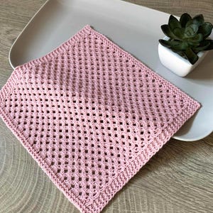 knitting pattern, Freya dishcloth, washcloth, spa, face cloth, PDF download