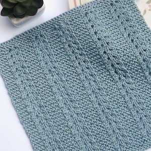 washcloth knitting pattern - face cloth - easy knit - instant PDF pattern