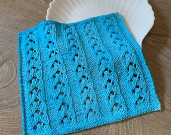 Romula washcloth, dishcloth knitting pattern, face cloth, dish cloth, home decor, instant PDF download