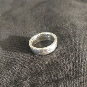 Ring - George Washington Silver Quarter Coin - Handmade Coinring
