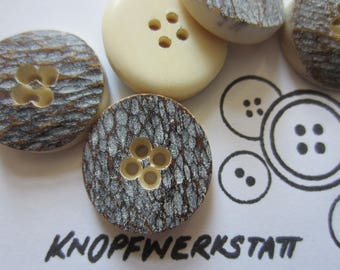 sewing button horn button, buttons cute buttons 5 Horn Knobs 25 mm costume buttons buttons craft button