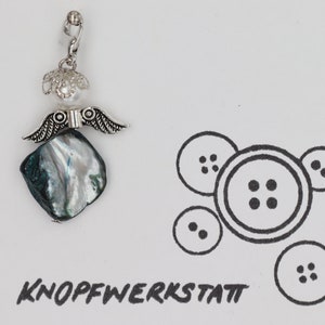Engel, Schutzengel, Süßwasserperle, angel, guardian angel, Glücksbringer, Taschenanhänger