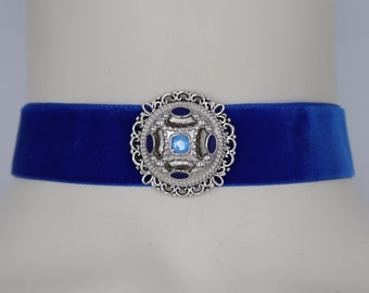 Kropfband, Kropfkette, choker, traditional costume chain, Straß chain, Trachtenkette, Dirndelkette, Halskette, Bavarian traditional necklace