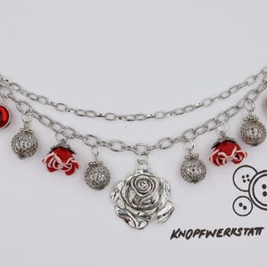 Charivari, mit verschiedenen Charm Anhängern, Dirndlschmuck, Miederschmuck, Dirndl, Tracht, Oktoberfest, Bayern, Frauen Charivari