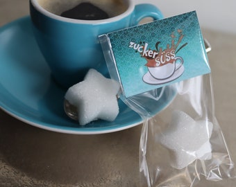 Star Sugar Cubes, sugar star, star, sugar cube star, star, sugar cube, coffee, tea, Christmas, sugar cube, sugar, birthday