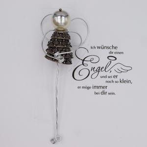 Angel, guardian angel, button angel, baptism gift, communion, confirmation, birth gift, Christmas, gift tag, lucky charm, talisman