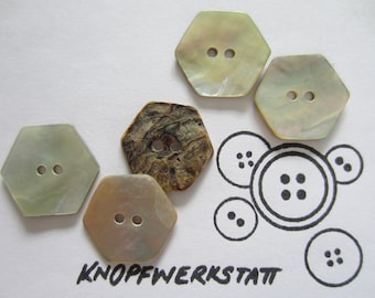 5 Perlmuttknöpfe 23mm,Buttons,Schaltflächen,Knöpfe,Sewing Button,Craft Button,mother of pearl,Permuttknöpfe,mother of pearl button,