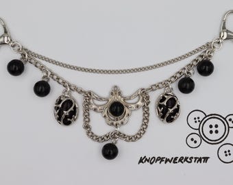 Charivari, mit verschiedenen Charm Anhängern, Dirndlschmuck, Miederschmuck, Dirndl, Tracht, Oktoberfest, Bayern, Frauen Charivari
