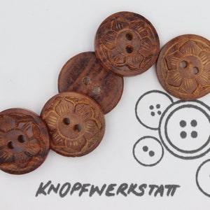 5 wooden buttons 18, 23, 28 mm, buttons, buttons, buttons, wooden buttons, buttons, buttons, sewing buttons, craft buttons, wooden buttons, traditional buttons