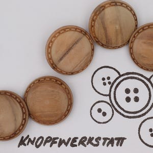 5 wooden buttons 23 mm, buttons, wooden buttons, button, buttons, craft button, wooden button, traditional buttons, natural material,