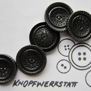 5 metal buttons 14 or 23 mm, buttons, traditional buttons, button, buttons, 2 hole button, filigree, dirndl button, metal button, flower, jacket button