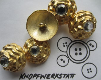 Hartmann-Knöpfe Bottoni In Metallo Argentato Guernsey Eight Doubles - 6 Pezzi Made In Germany - 19mm O 25mm - 3