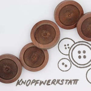 5 wooden buttons 23 mm, buttons, wooden buttons, button, buttons, craft button, wooden button, traditional buttons, natural material,