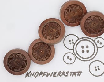 5 wooden buttons 23 mm, buttons, wooden buttons, button, buttons, craft button, wooden button, traditional buttons, natural material,