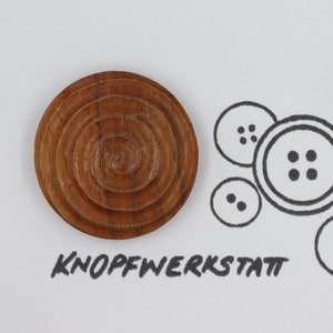 4 wooden buttons 35 mm, buttons, wooden buttons, buttons, sewing button, craft button, wooden button, traditional buttons, antique, natural material, shank button