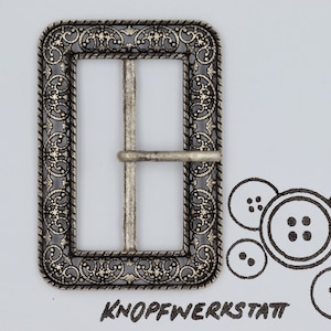 1 belt buckle metal, traditional costume closure, beltbuckle, Middle Ages, Oktoberfest, Bavaria, Dirndl, clasp, closure, belt buckle,