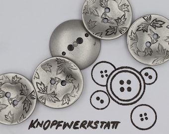 5 boutons en plastique de 18, 23, 28 ou 30 mm, boutons synthétiques, boutons traditionnels, boutons à 2 trous, boutons pour dirndl, boutons de veste, boutons de manteau